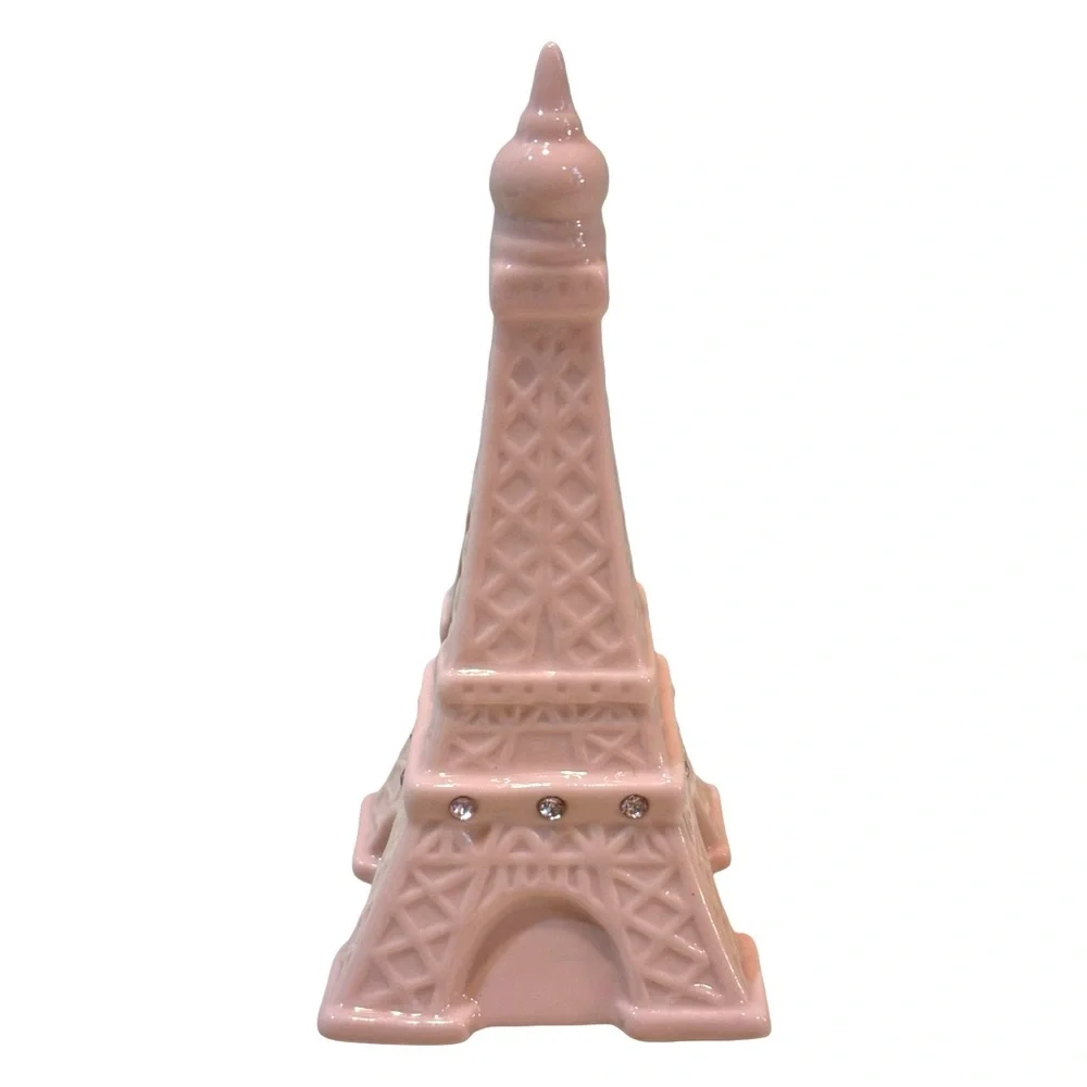 Pier 1 Pink Paris Eiffel Tower‎ Ceramic Coin Bank
